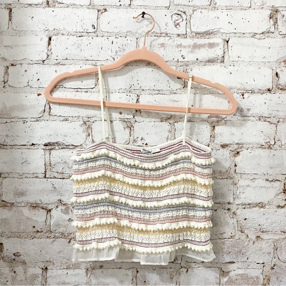 Forever21 Colorful Pom Pom Crop Top - Picture 3 of 5